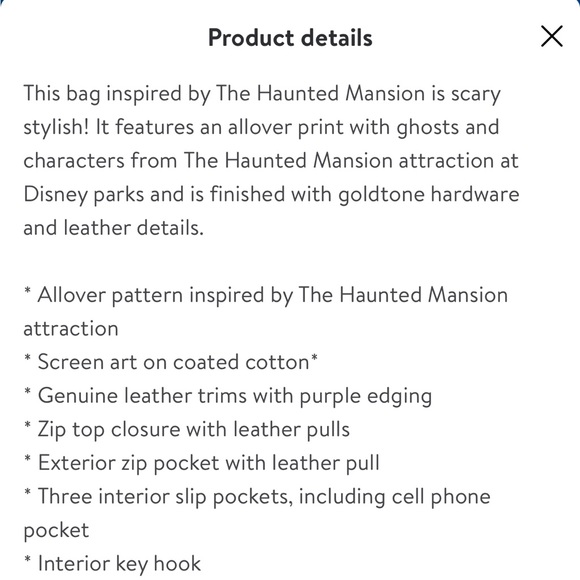 NWT Disney The Haunted Mansion Dooney & Burke Satchel Bag - Picture 5 of 7